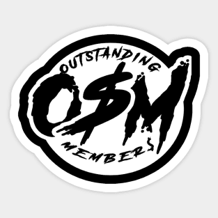 OSM Fancy Design White Sticker